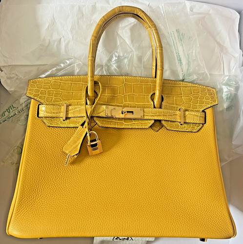 Hermès birkin touch - 30, jaune