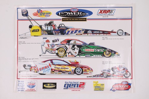 Poster autografo 2003 - 2003, nhra