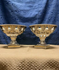 Coppia Antichi Vasi Porcellana