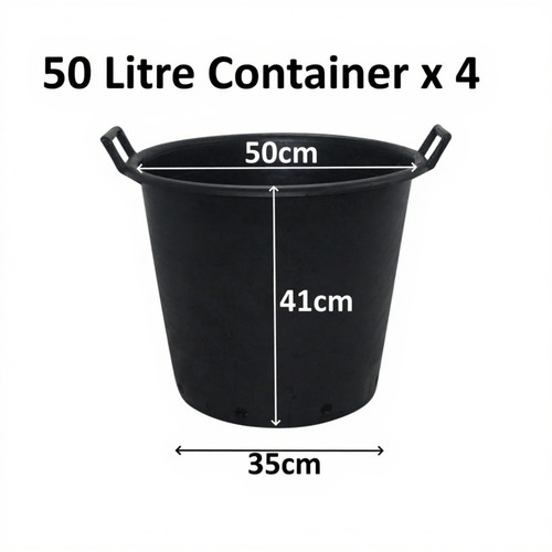 Vaso albero piante 4x50 litri - vaso,