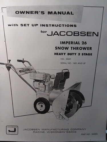Jacobsen imperial snow jet - 26,