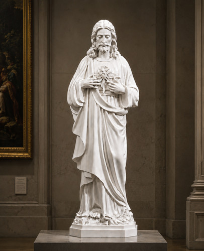 Statua sacro cuore gesù - sacro, di