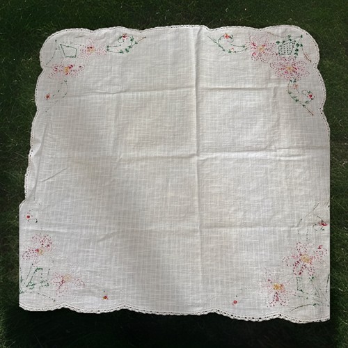 Tovaglia vintage bianca - , fatta