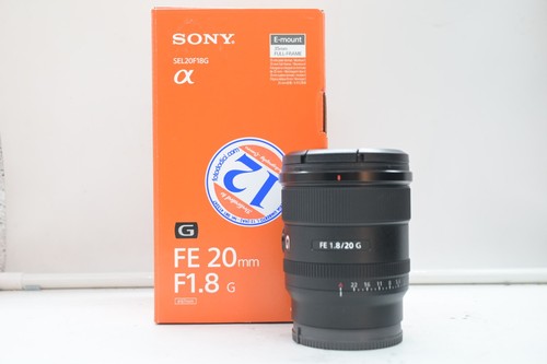 Sony 20mm 8 - 20mm, f/1.8