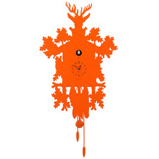 CUCU 373 arancio Orologio da