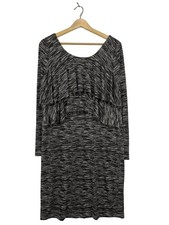 VAKKO Abito a maniche lunghe Donna Abito Taglia IT 44 grigio chiaro stile casual