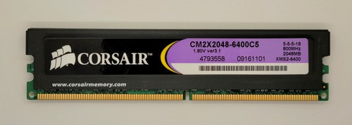 2gb corsair cm2x2048 6400c5 - 2gb,