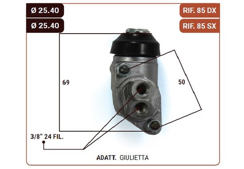 Kit pezzi cilindretti - kit, freni