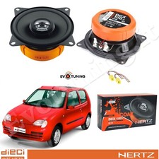 Kit Casse Altoparlanti Anteriori Hertz Dcx 100.3 per Fiat 600 Seicento + Cavi