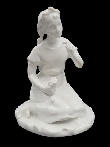 Statuina fanciulla fiore - statuina,
