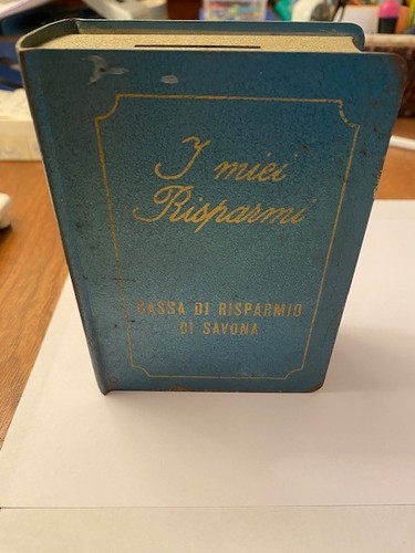 Salvadanaio metallo vintage - in,