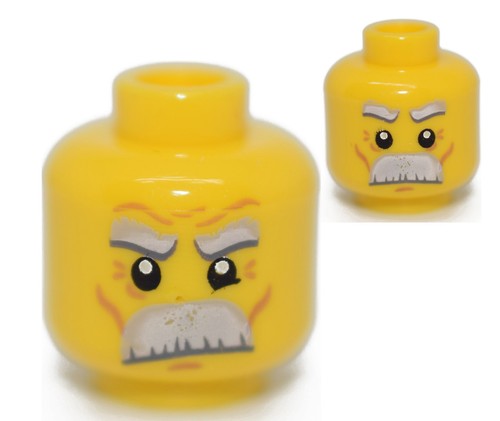 Lego minifigure testa vecchio - minifigure,