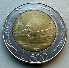 1987-R Italy 🇮🇹 500 Lire