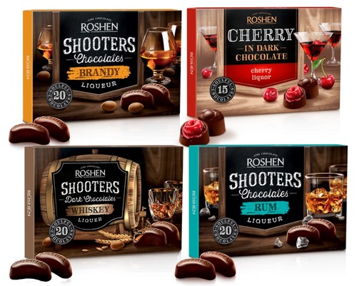 Roshen shooters rum - shooters, brandy
