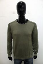 Liu Jo Maglione Uomo Taglia L Maglietta Invernale Sweater Pullover Verde Cotone