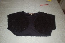 Mango, Copri spalla donna, Nero, Paillettes, Polietere, tg S, Usato