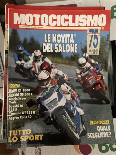 Motociclismo novembre 1989 bmw - motociclismo,