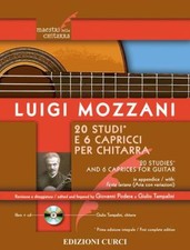 20 STUDI E 6 CAPRICCI PER CHITARRA + CD - LUIGI MOZZANI