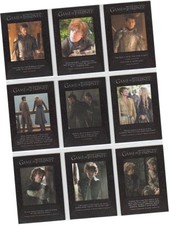 Game Of Thrones Season 4 (Four) - 9 Card "Quotable Game Of Thrones" Set Q31-Q39