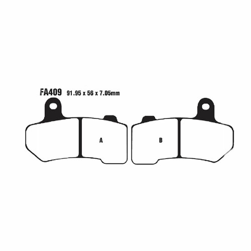 Coppia pastiglie ebc fa409v - coppia, v