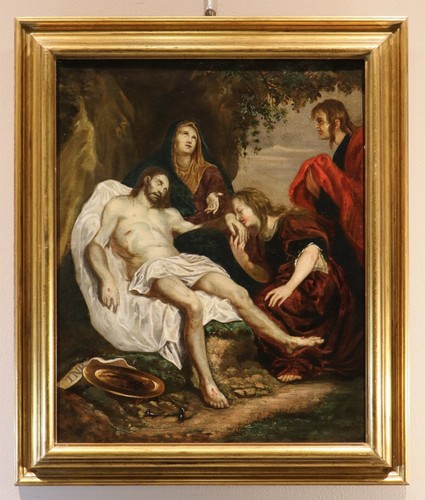 Dipinto antico compianto - dipinto, di