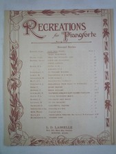 Ricreazioni per Pianoforte