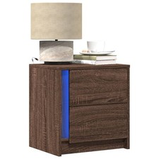 Comodini con Luci LED 2pz