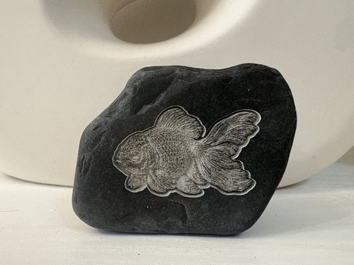 Ornamento ciottoli pesci - , rossi