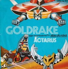 ACTARUS - Goldrake / Vega - 7'' / 45 giri " Sigla tv ATLAS UFO ROBOT 1978 Italy