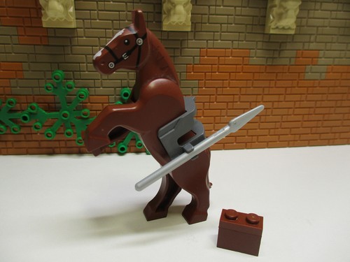 Lego cavallo marrone - (g11),