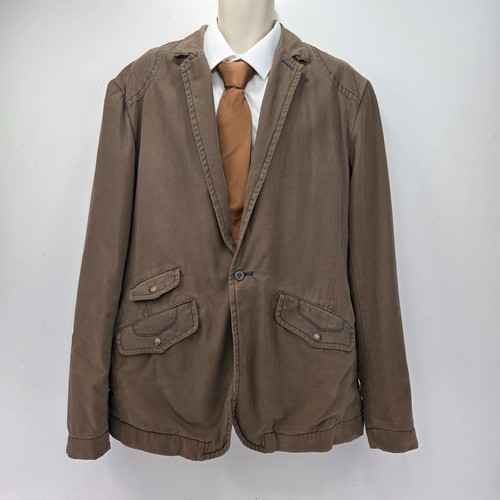 Diesel giacca cotone marrone - diesel,