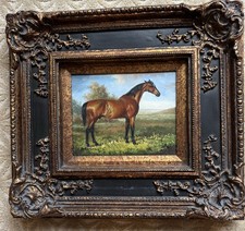 Quadro stile olio equitazione