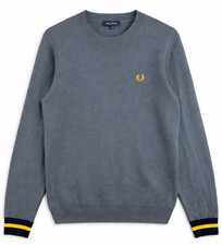 Fred Perry Sweater Large Gray