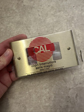 Placca 2 Posti Cal Ottone