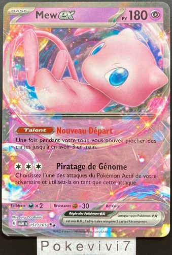 Carte pokemon mew 151 165 - carte, ex