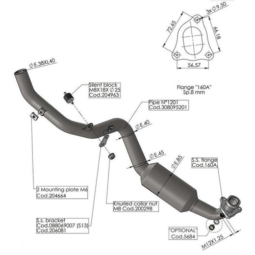 8095 kit collettori leovince - 8095,