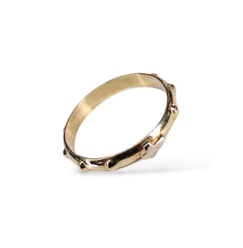 Anello fedina rosario uomo