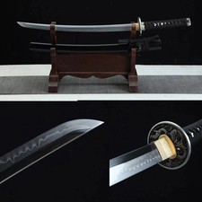 Spada Katana Wakizashi Samurai Giapponese Full Tang 30'' T8 Acciaio Argilla Temperato