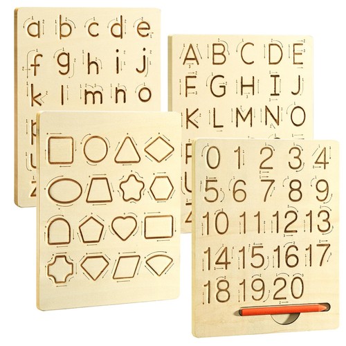 Wooden number letter tracing - number,