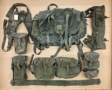 P58 Set Attrezzatura Web 8 Pezzi Verde Epoca Guerra Fredda Britannica