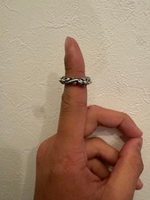 Anello in argento con fascia