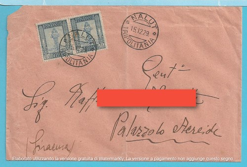 Storia postale busta con - storia,