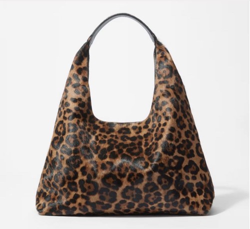 Borsa hobo leopardata pelle - hobo,