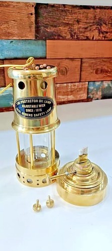 Lampada minatori ottone