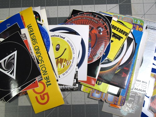 Adesivo vintage rave flyer - adesivo,