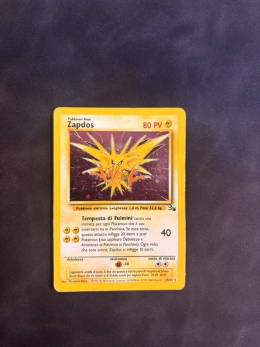 Carta pokemon zapdos ita - pokemon,