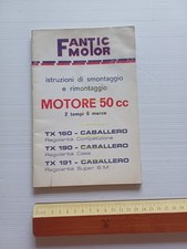 Fantic Motor Caballero manuale officina motore 50 6 V 1977 italiano originale