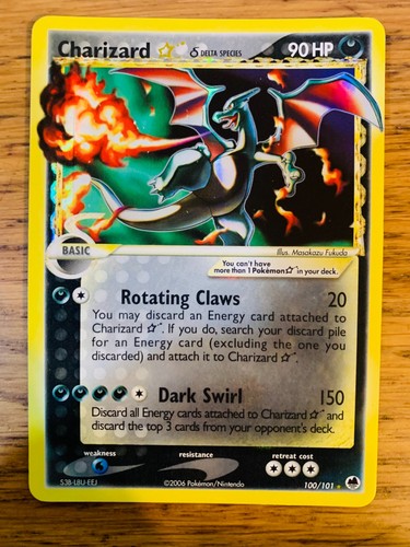 Gold star charizard - lp!,