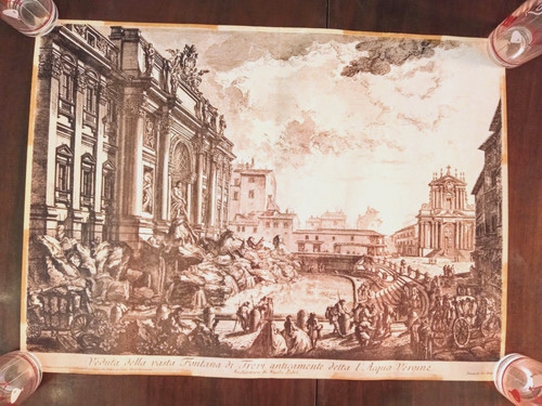 Antica stampa veduta - stampa,