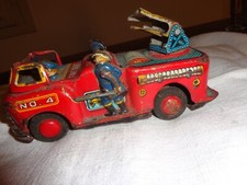 CAMION POMPIERI T.N.NOMURA JAPAN in latta-vintage-